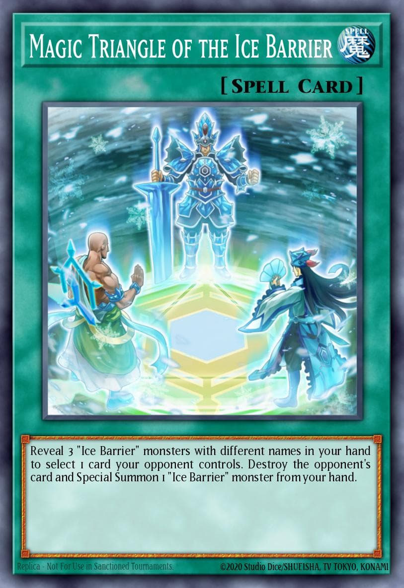 Magic Triangle of the Ice Barrier
